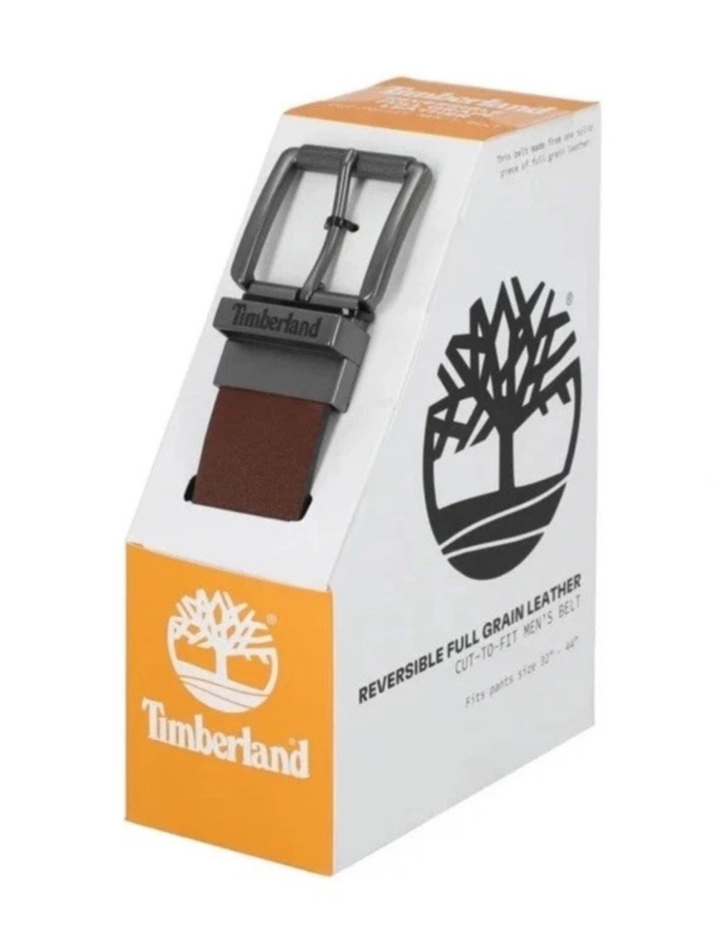 Timberland Men's Belt Reversible Full Grain Leather Black/Brown Cut-to-fit Pants